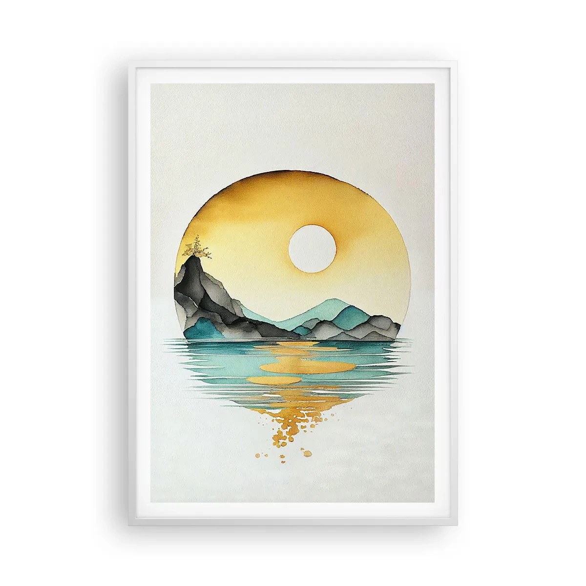 Poster în ramă albă - În cercul de frumusețe - 70x100 cm