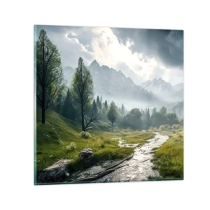 Tablou pe sticlă - Până acolo și înapoi - 60x60 cm