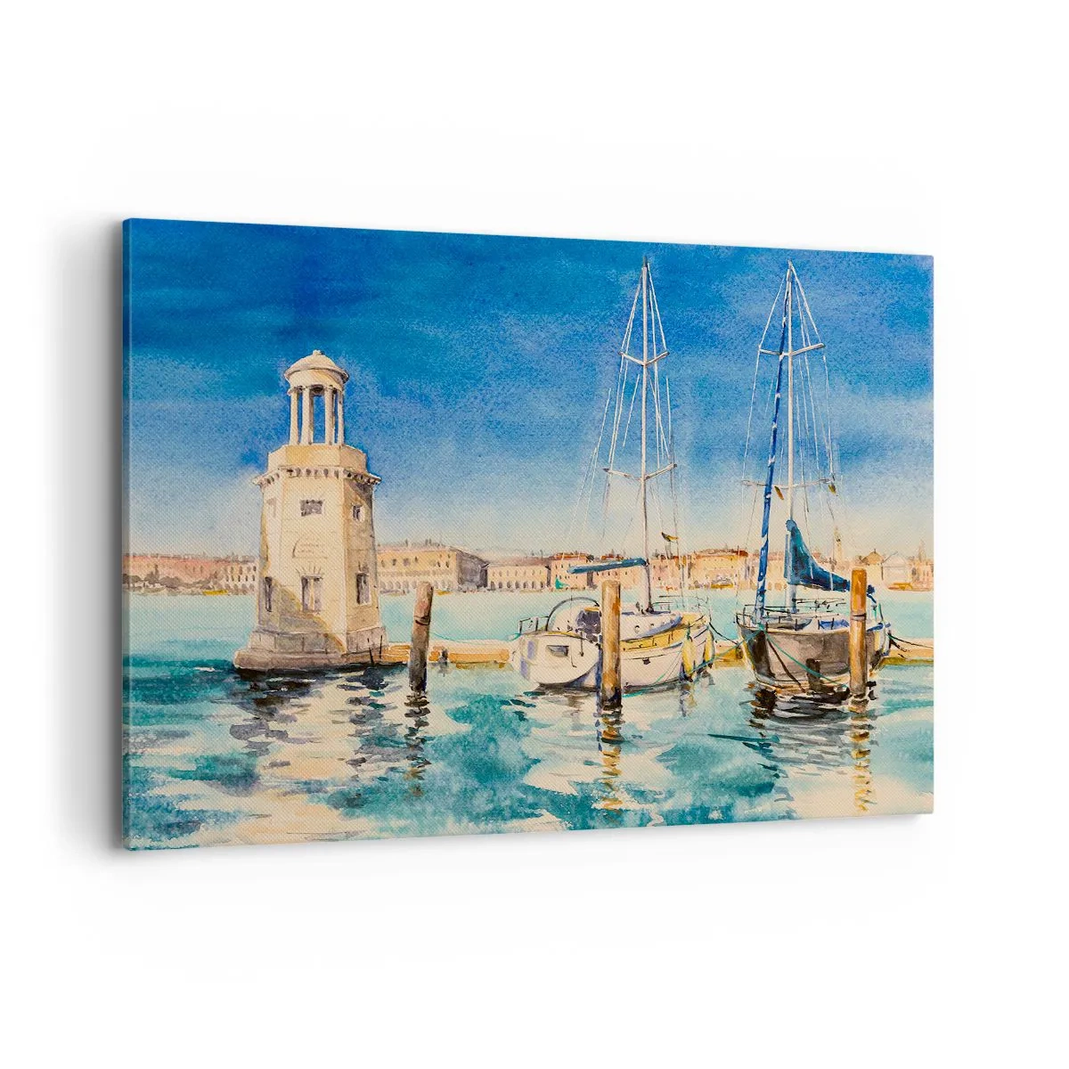 Tablou pe pânză - Laguna însorită - 120x80 cm