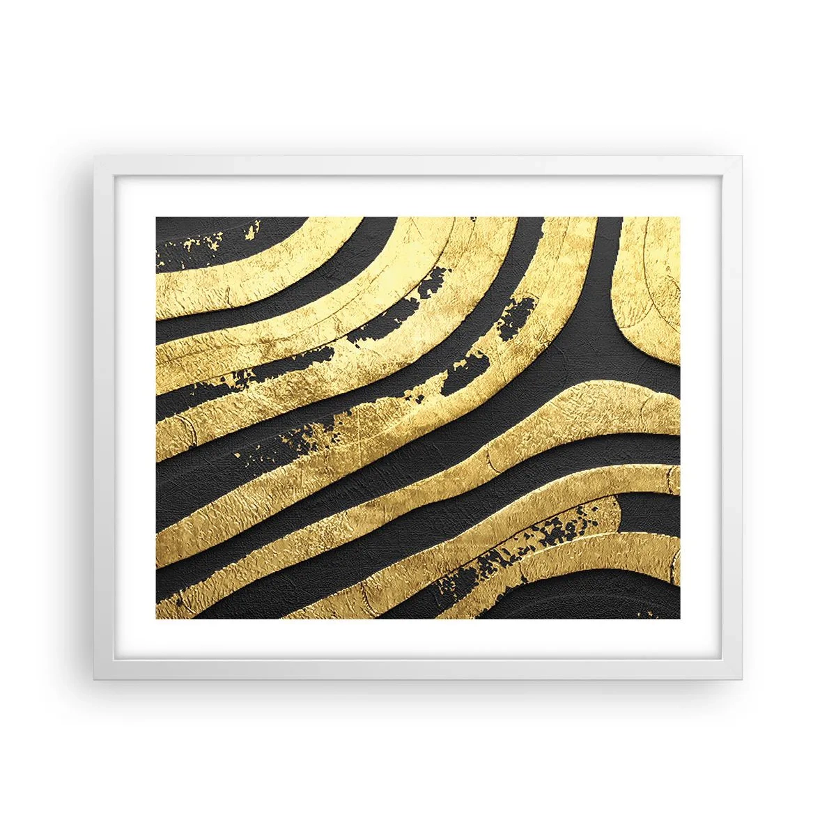 Poster în ramă albă - Totul curge - 50x40 cm