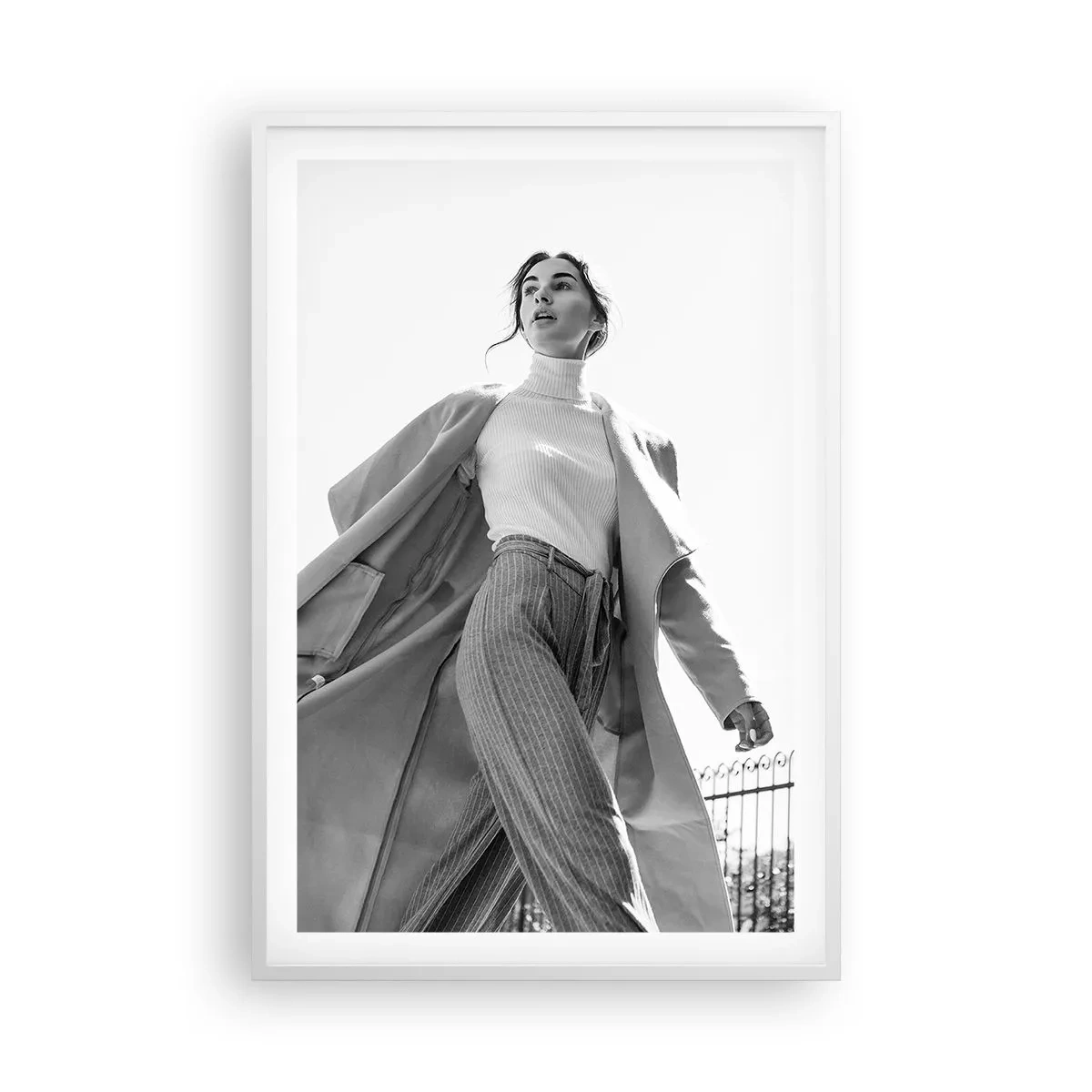 Poster în ramă albă - Vii cu mine? - 61x91 cm