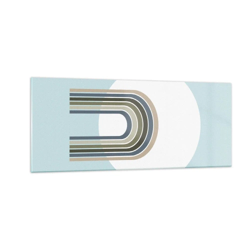 Tablou pe sticlă - Atracție irezistibilă - 100x40 cm