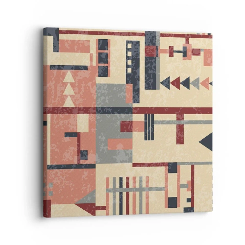 Tablou pe pânză - Combinație de verticale și orizontale - 30x30 cm