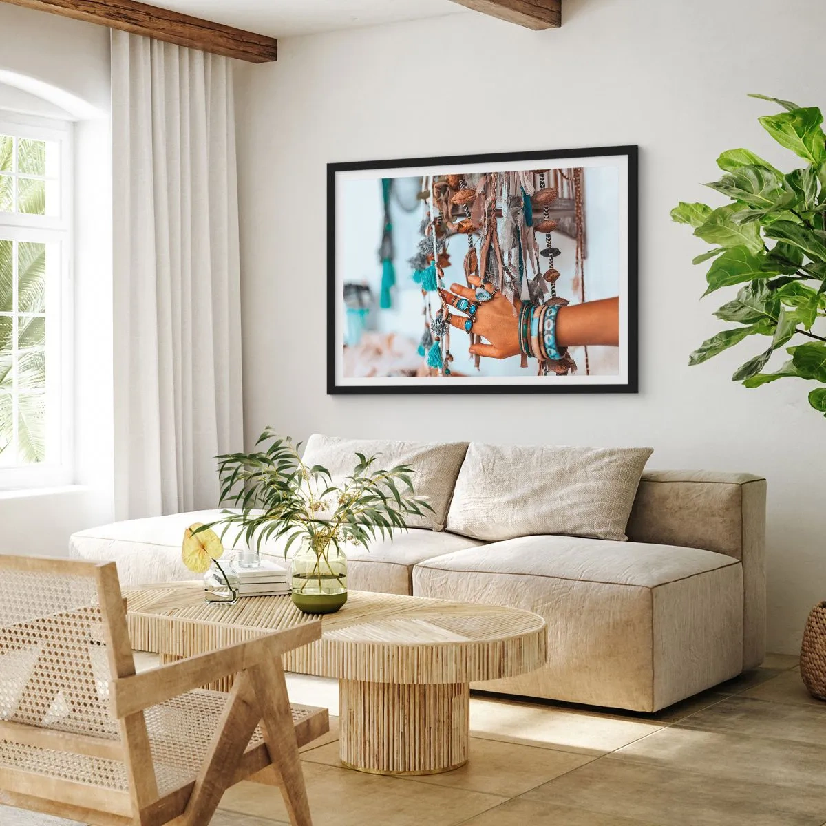 Poster în ramă neagră - Comori locale - 50x40 cm