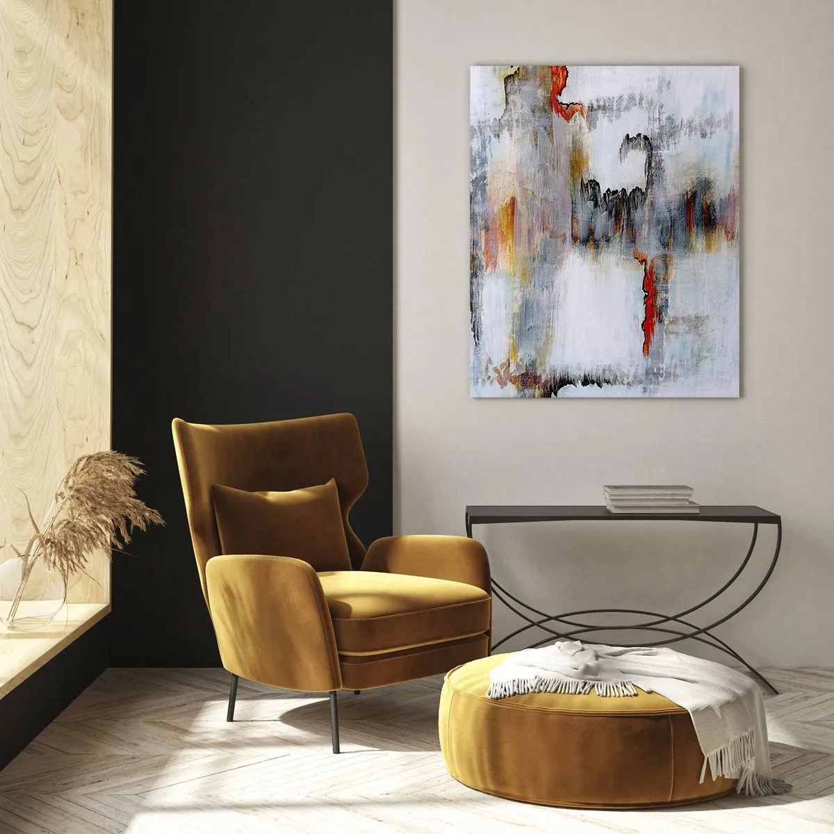 Tablou pe sticlă - Cu bățul pe apă - 70x100 cm