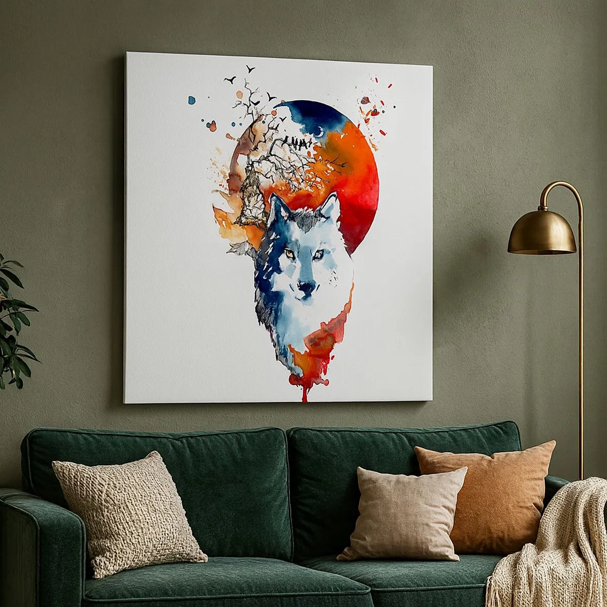 Tablou pe pânză - Bot în bot cu noaptea - 30x30 cm