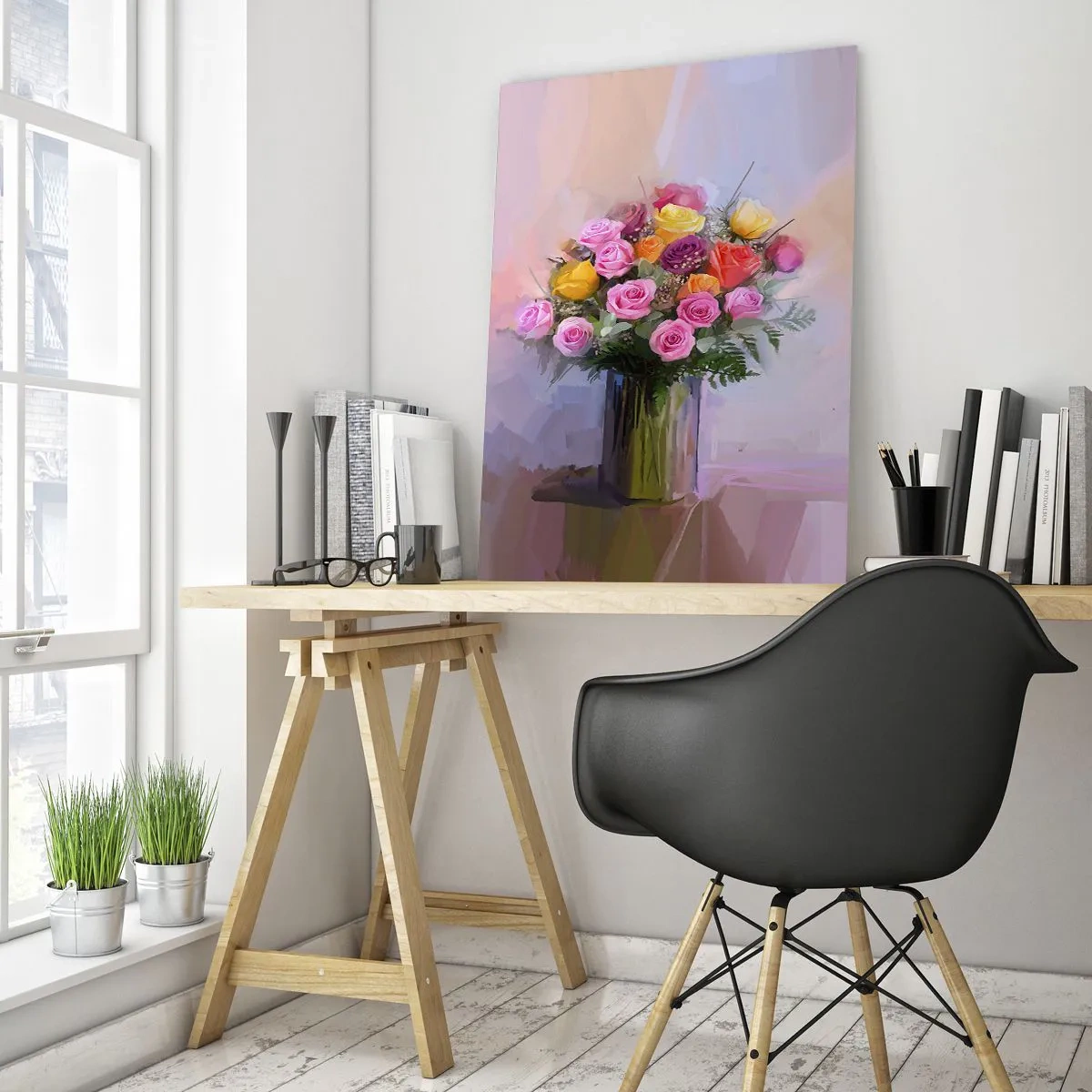 Tablou pe sticlă - Frumusețe reținută - 50x70 cm