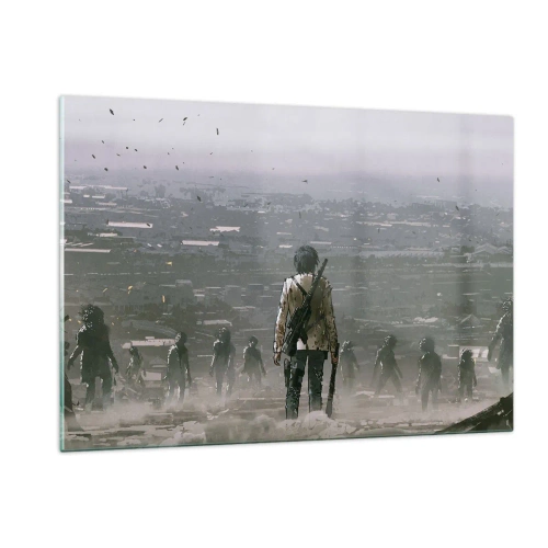 Tablou pe sticlă - Ultimul om în picioare? - 120x80 cm