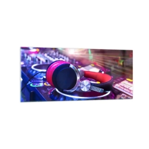 Tablou pe sticlă - Imediat începe distracția - 120x50 cm