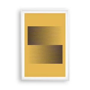 Poster în ramă albă - Pătratul contrariilor - 61x91 cm