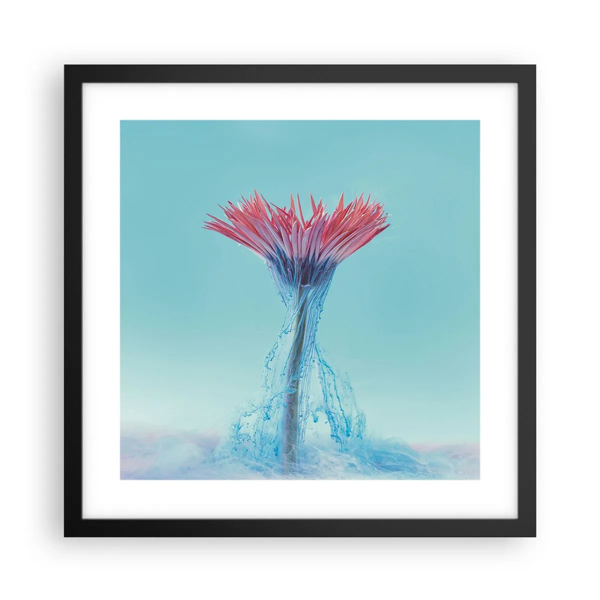 Poster în ramă neagră - Într-o unduire revigorantă - 40x40 cm