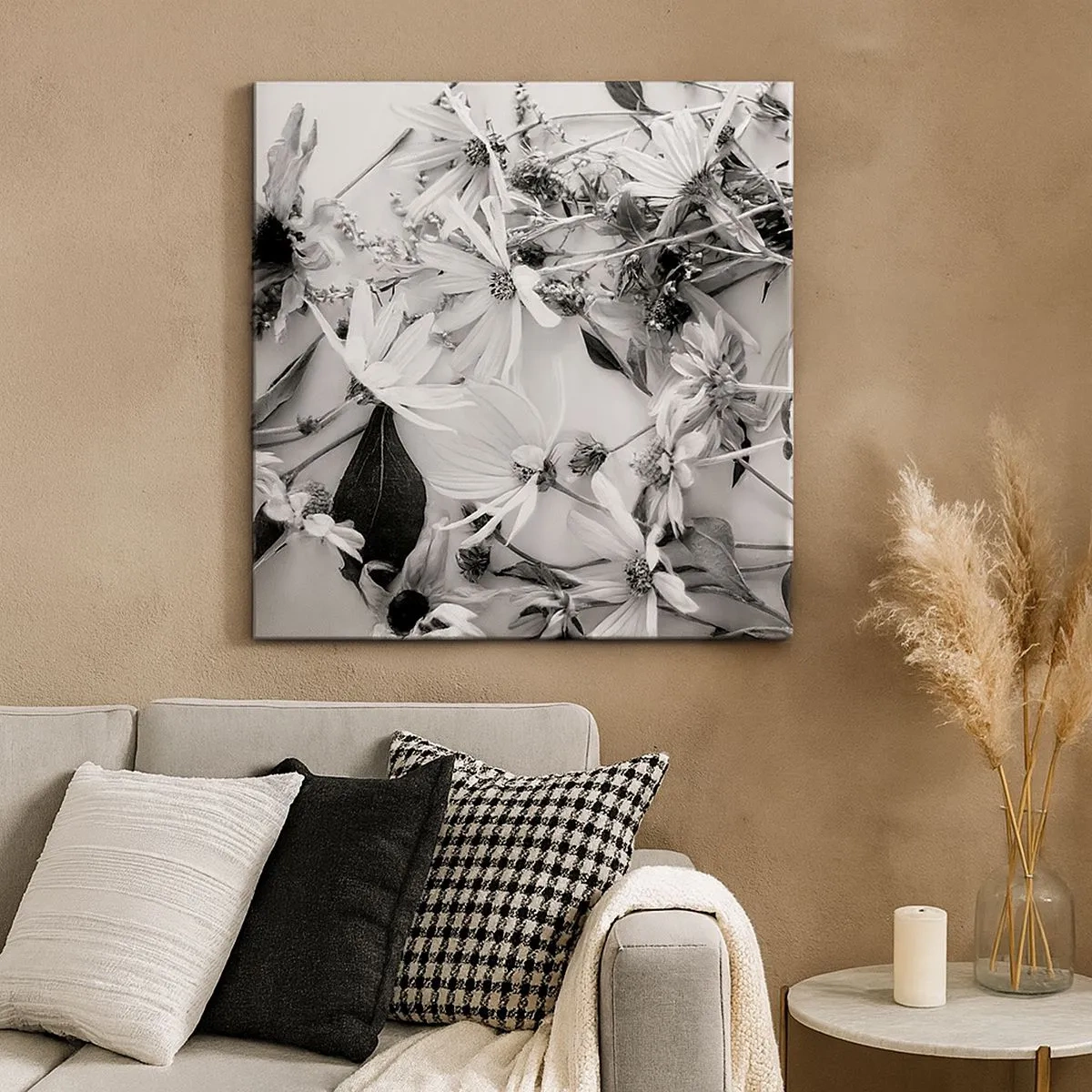 Tablou pe pânză - Un altfel de buchet - 30x30 cm