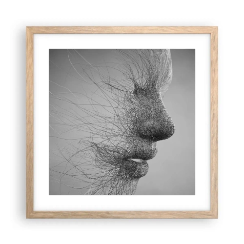 Poster în ramă de stejar deschis - Spiritul vântului - 40x40 cm