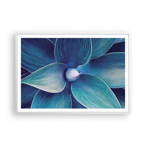 Poster în ramă albă - A furat albastrul de la cer - 100x70 cm