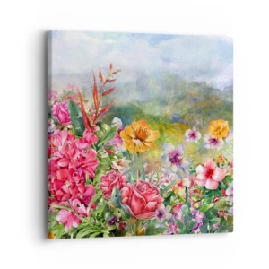 Tablou pe pânză - O grădină înnebunită - 30x30 cm