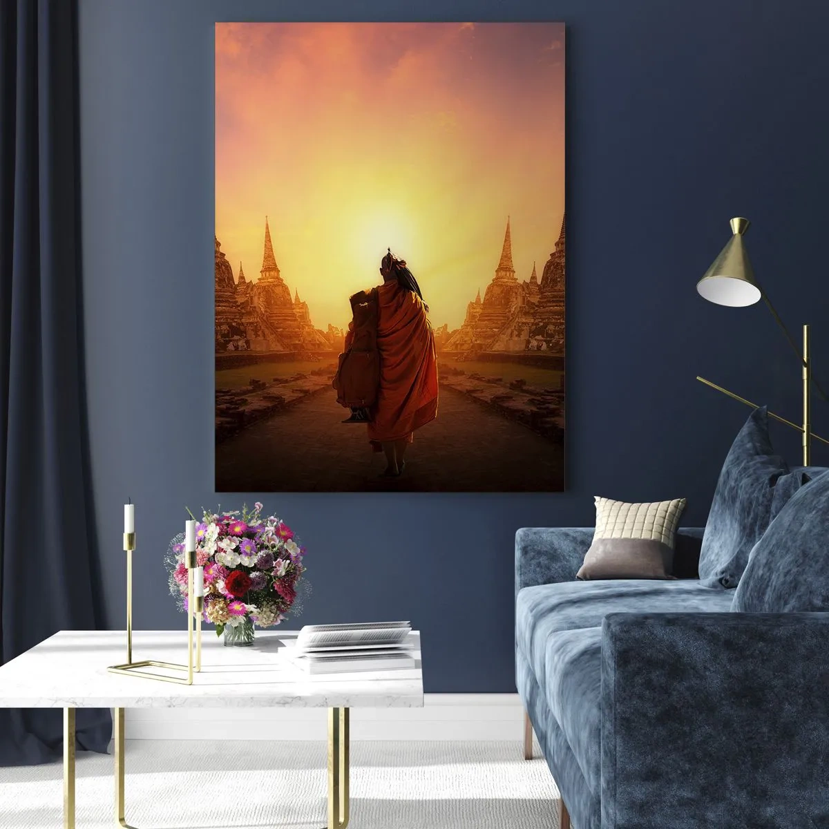 Tablou pe sticlă - În pace prin eternitate - 50x70 cm