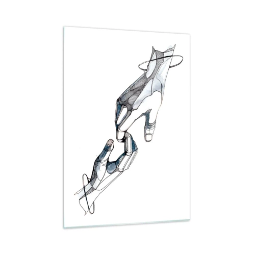 Tablou pe sticlă - Gest frumos - 50x70 cm