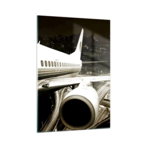 Tablou pe sticlă - Zbor în noapte - 50x70 cm