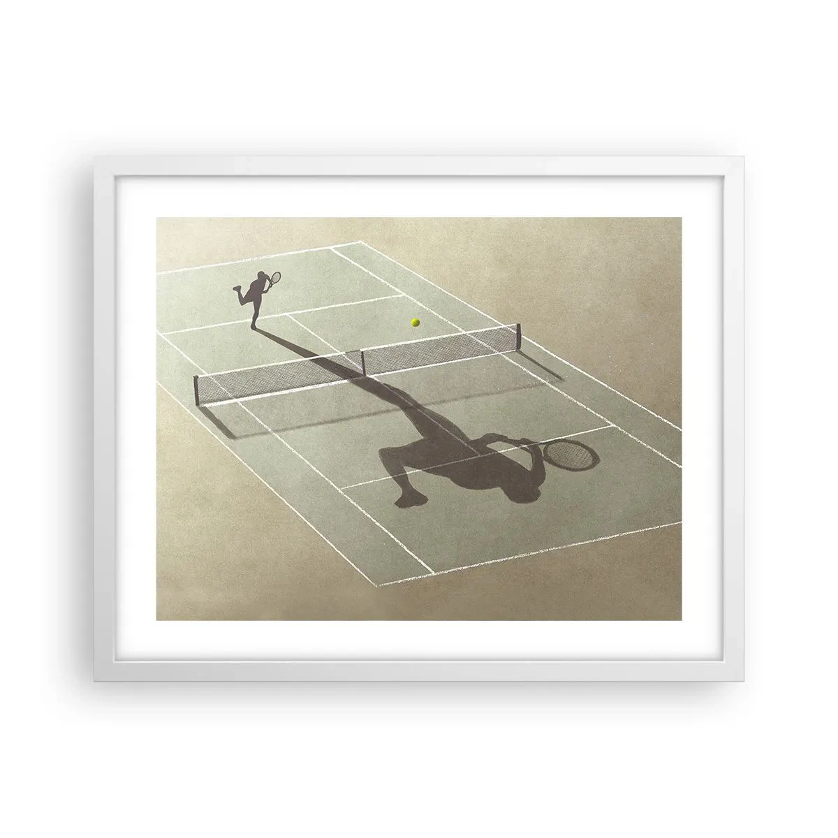 Poster în ramă albă - Învinge-te pe tine însuți - 50x40 cm