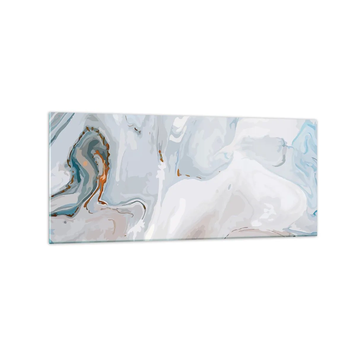 Tablou pe sticlă - Albul ridicat - 120x50 cm
