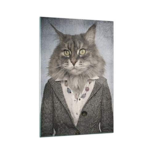 Tablou pe sticlă - Blănurile sunt din nou la modă - 70x100 cm