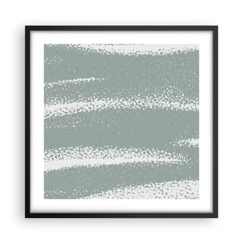 Poster în ramă neagră - Abstracție în stil de iarnă - 50x50 cm