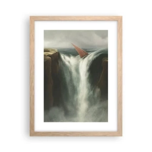 Poster în ramă de stejar deschis - Precauțiile vieții - 30x40 cm