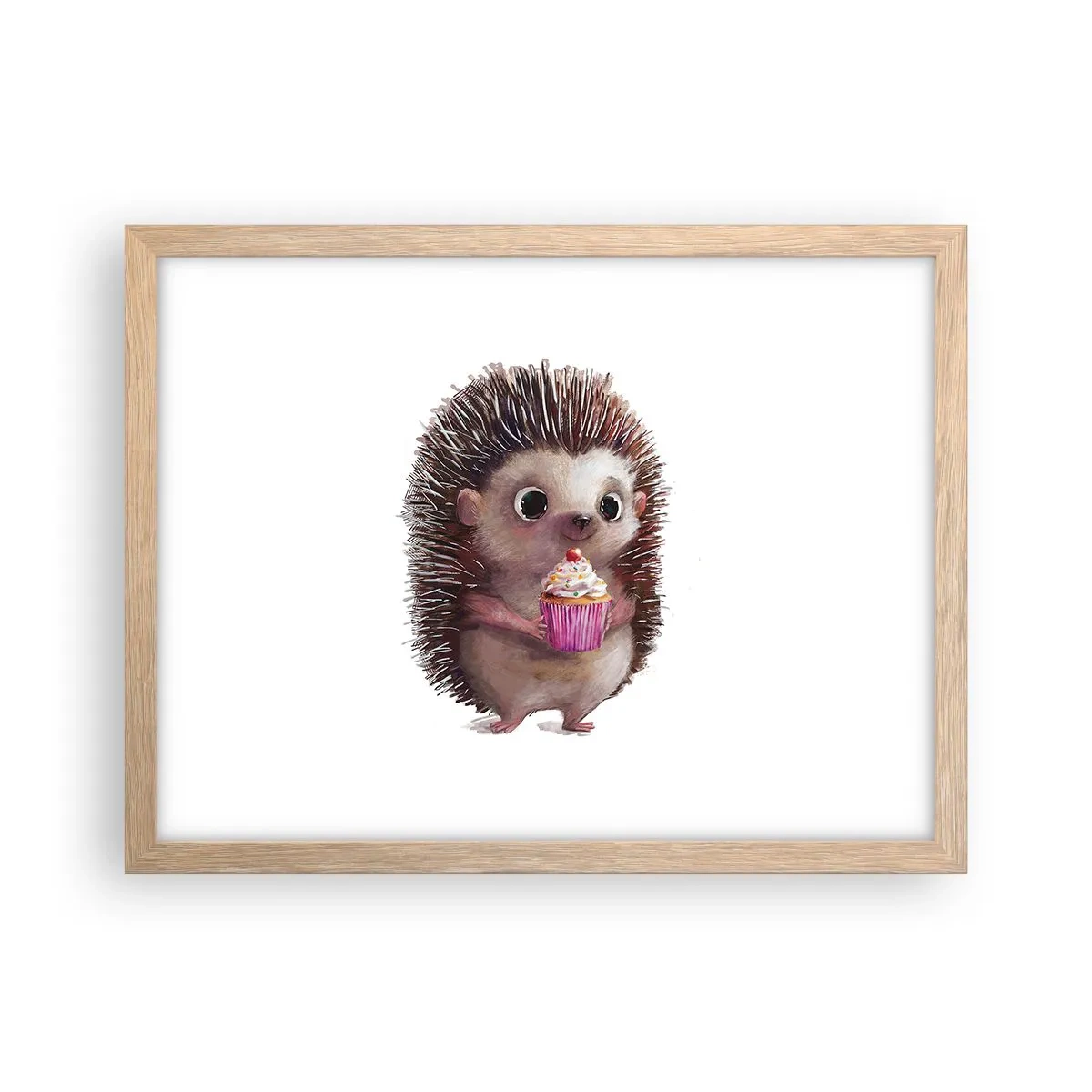 Poster în ramă de stejar deschis - Fiecare zi este o sărbătoare - 40x30 cm