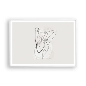 Poster în ramă albă - Arta seducției - 100x70 cm