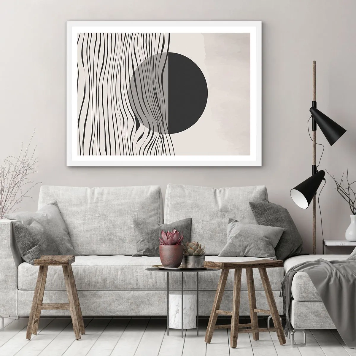Poster în ramă albă - Semicompunere - 40x30 cm