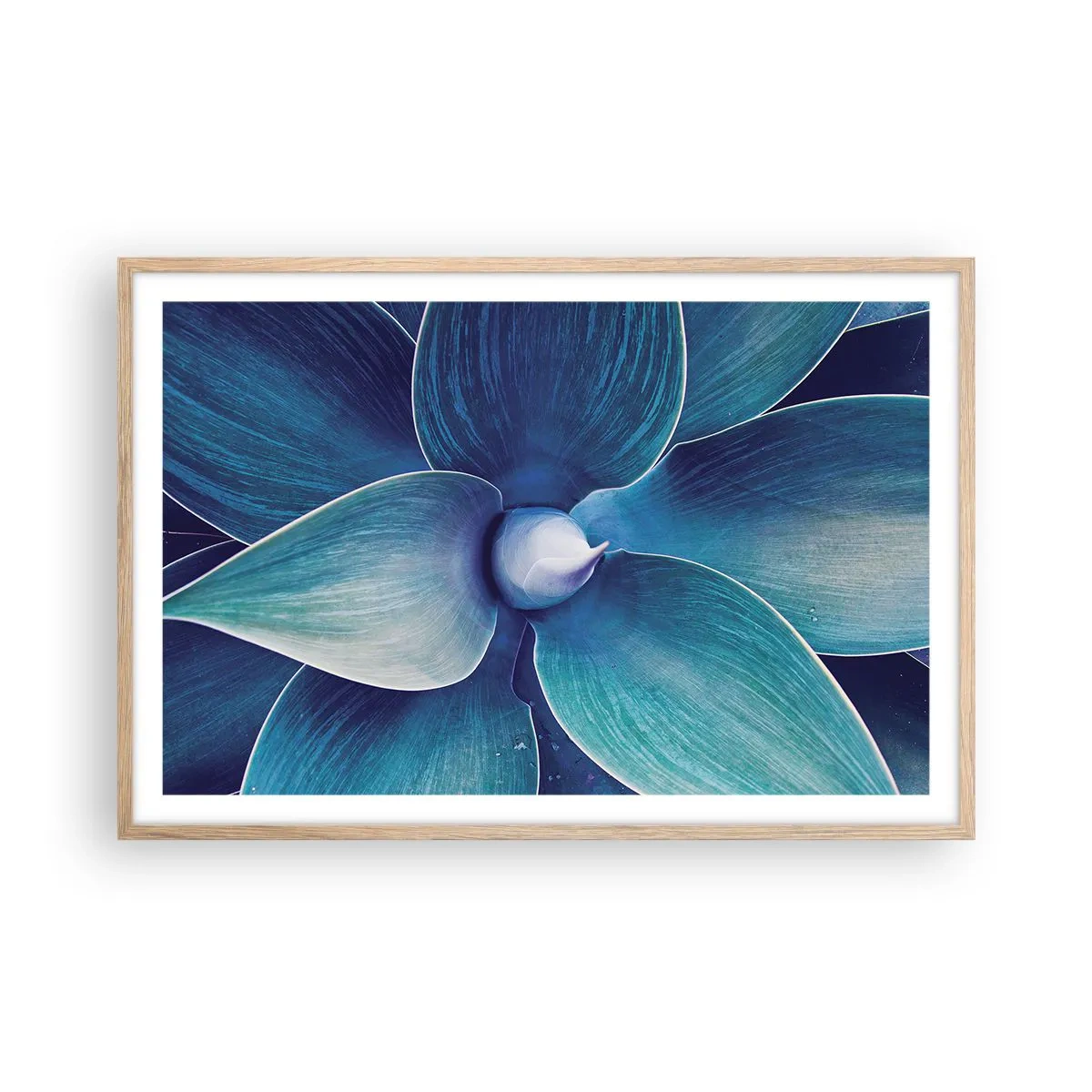 Poster în ramă de stejar deschis - A furat albastrul de la cer - 91x61 cm