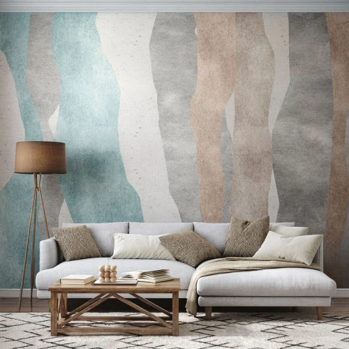 Tapet Autoadeziv Deluxe Sticker - Studiu de proximitate - Pastel, Minimalist, Linii - 100x70 cm