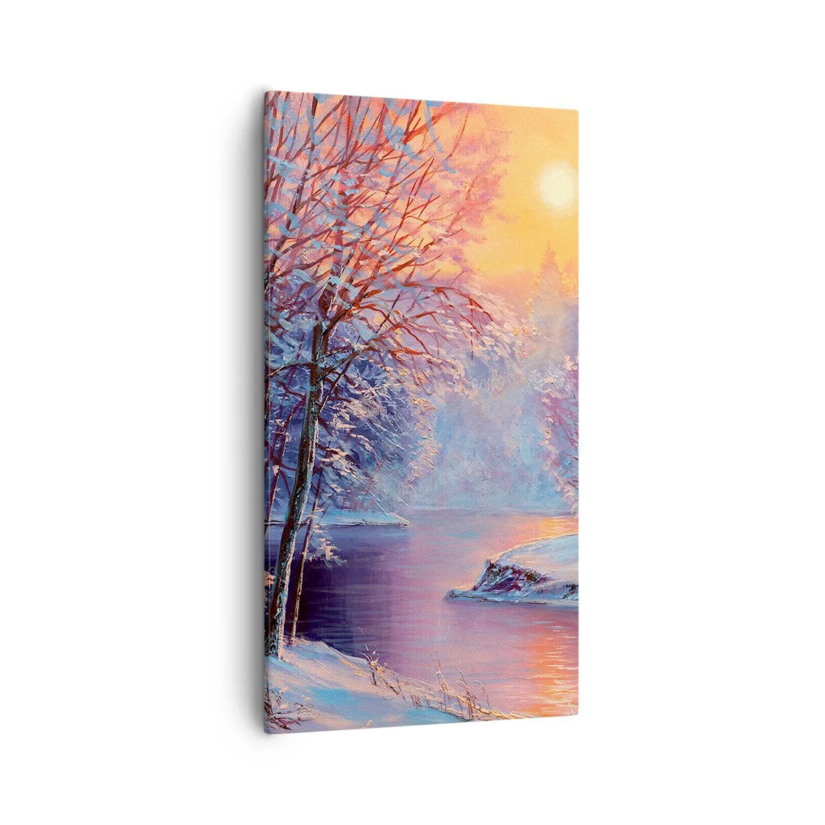 Tablou pe pânză - Culorile iernii - 55x100 cm