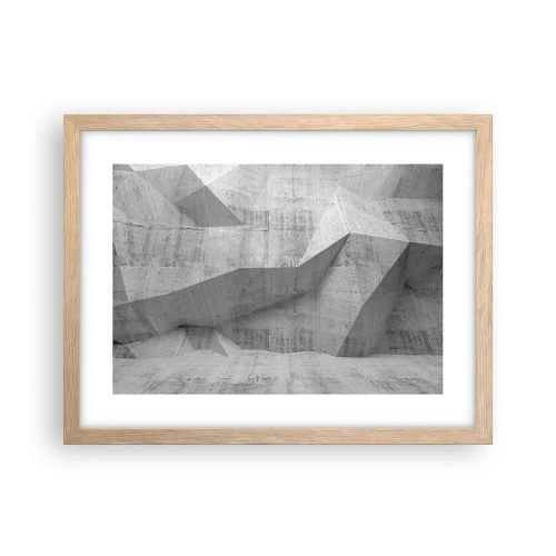 Poster în ramă de stejar deschis - O adevărată provocare - 40x30 cm