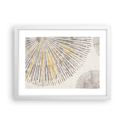 Poster în ramă albă - Frumusețea razei - 40x30 cm
