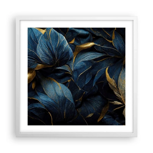 Poster în ramă albă - Căptușită cu aur - 50x50 cm