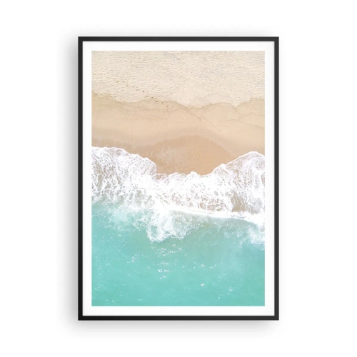 Poster în ramă neagră - Atingere mângâietoare - 70x100 cm