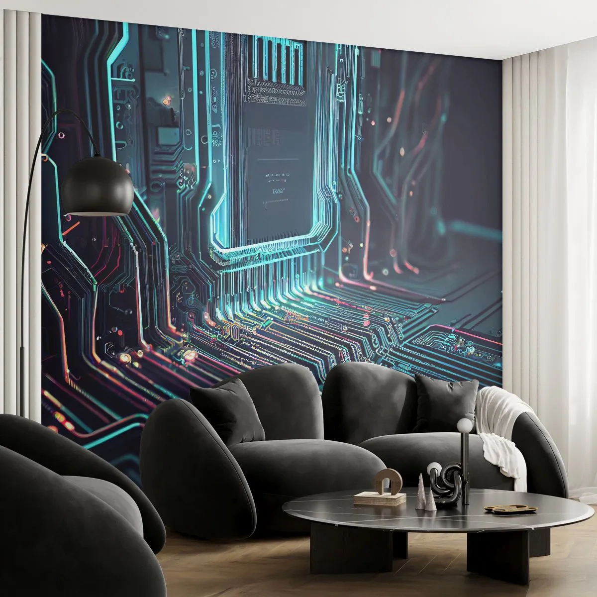Fototapetă personalizată Premium Canvas - Iată la ce mă gândesc... - Tehnologie, Calculator, Procesor