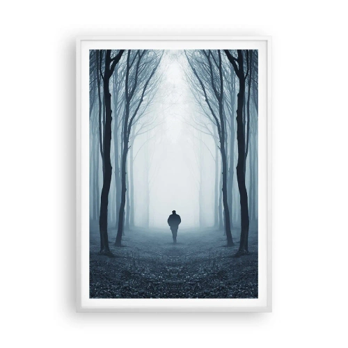 Poster în ramă albă - Și totul este simplu și clar - 70x100 cm