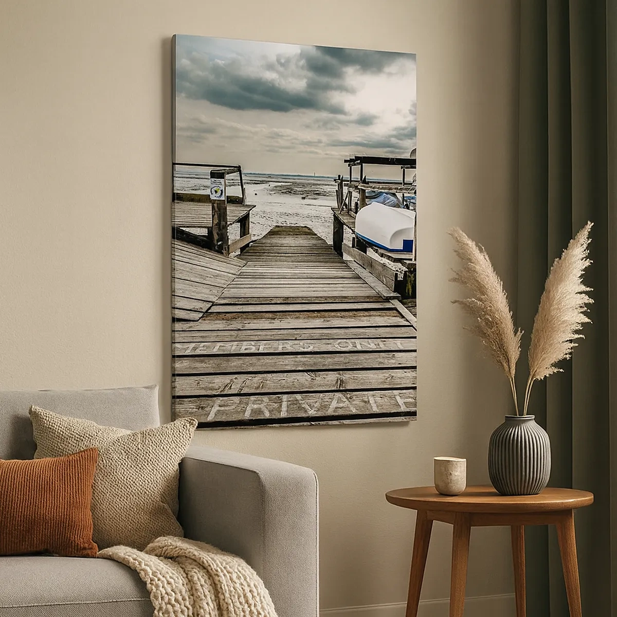 Tablou pe pânză - Plaja din nord - 50x70 cm