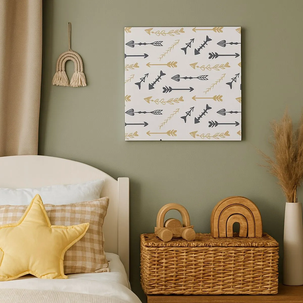 Tablou pe pânză - Visul arcașului - 30x30 cm