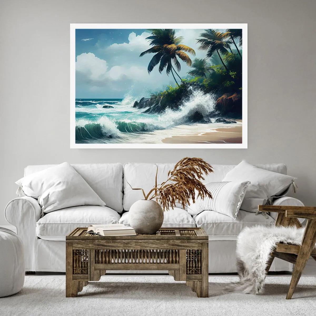 Poster - Pe un țărm tropical - 70x50 cm