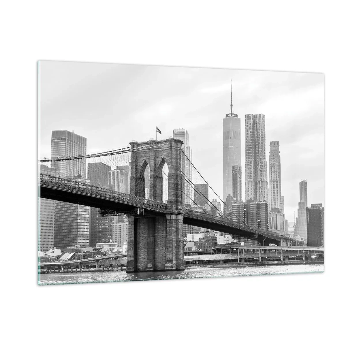 Tablou pe sticlă - New York vibes - 120x80 cm