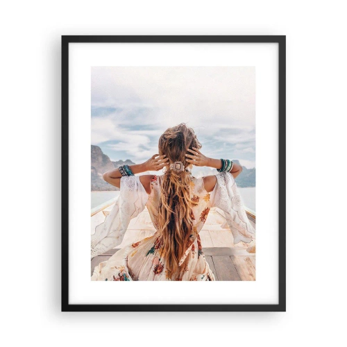 Poster în ramă neagră - Pe drumul spre fericire - 40x50 cm