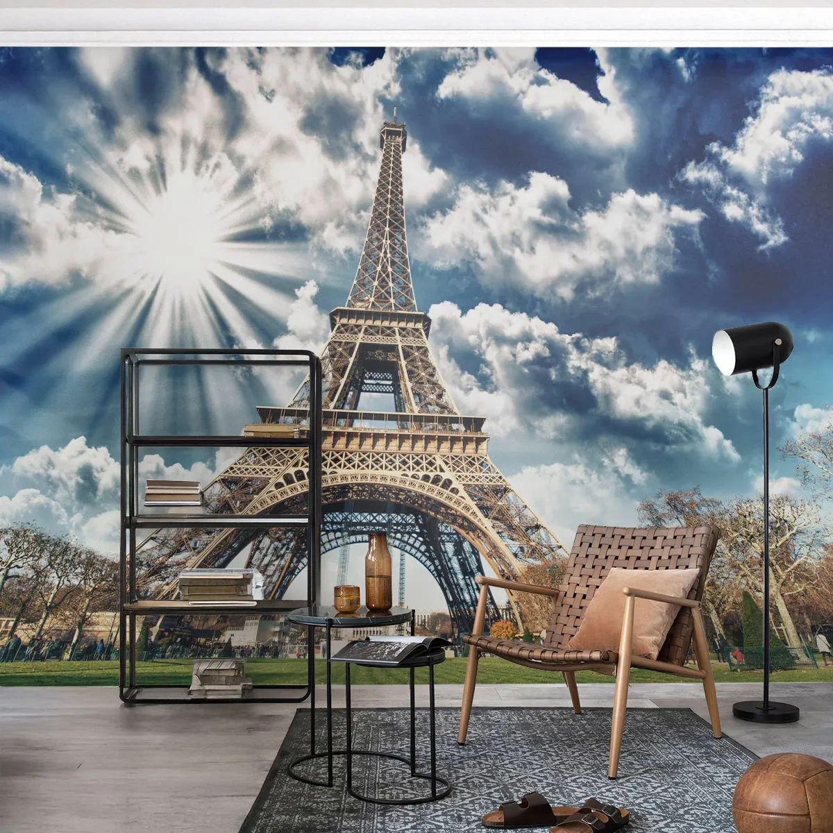 Fototapetă personalizată Standard Eco - Singura de acest fel sub soare - turnul Eiffel, Paris, Arhitectură