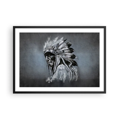 Poster în ramă neagră - Înapoi la rădăcini - 70x50 cm