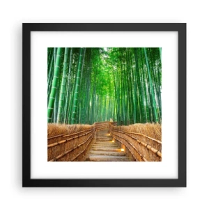 Poster în ramă neagră - Esența naturii asiatice - 30x30 cm