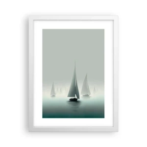 Poster în ramă albă - Create din ceață - 30x40 cm