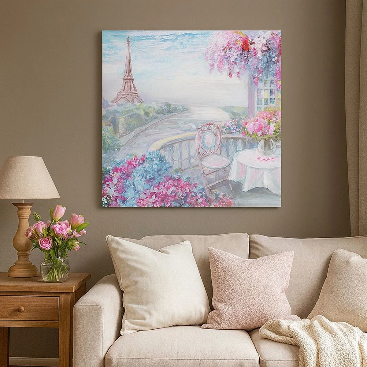 Tablou pe pânză - Este cel mai frumos aici în luna mai - 30x30 cm