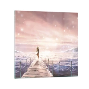 Tablou pe sticlă - În lumina unui vis - 70x70 cm